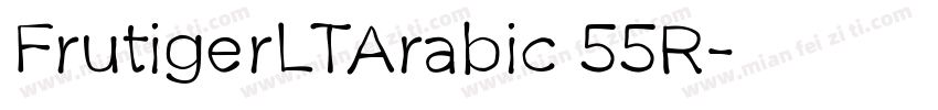 FrutigerLTArabic 55R字体转换